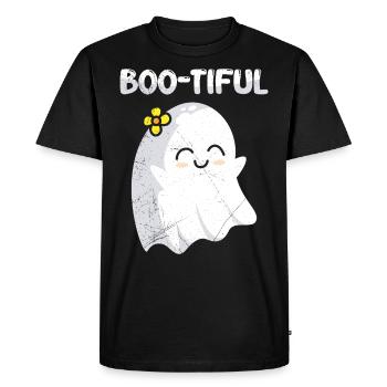 Halloween Costume Kids BOO-TIFUL Funny Halloween - Men's Premium Organic T-Shirt - black - Front - Nico (187cm)
