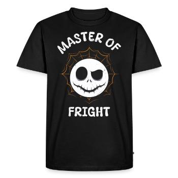 Halloween Costume Kids MASTER OF FRIGHT Funny - Men's Premium Organic T-Shirt - black - Front - Nico (187cm)