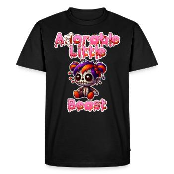 Halloween Costume Kids ADORABLE LITTLE BEAST - Men's Premium Organic T-Shirt - black - Front - Nico (187cm)