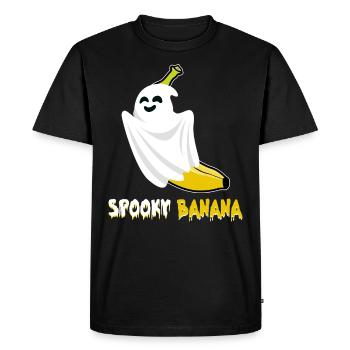 Costume d’Halloween Enfants SPOOKY BANANA Drôle - T-shirt Premium bio Homme - noir - Devant - Nico (187cm)