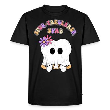 Halloween Party SPUK-TACULAR FUN Funny - Men's Premium Organic T-Shirt - black - Front - Nico (187cm)