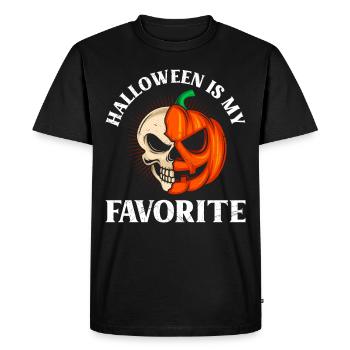 Halloween Costume Kids HALLOWEEN IS MY FAVORITE - Men's Premium Organic T-Shirt - black - Front - Nico (187cm)