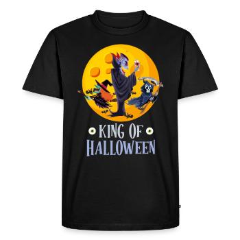 Costume d’Halloween ROI DE LA NUIT EFFRAYANTE Drôle - T-shirt Premium bio Homme - noir - Devant - Nico (187cm)