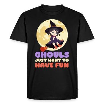Costume d’Halloween LES FILLES VEULENT JUSTE S’AMUSER Fête - T-shirt Premium bio Homme - noir - Devant - Nico (187cm)
