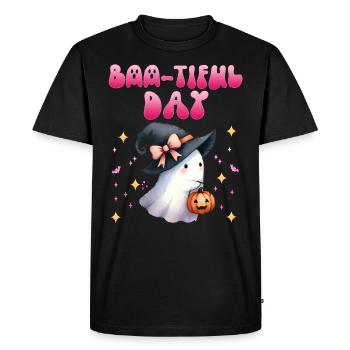 Halloween Girl BOO-TIFUL DAY Funny Girl - Men's Premium Organic T-Shirt - black - Front - Nico (187cm)