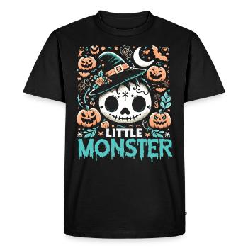 Little Monster Kids Halloween - Men's Premium Organic T-Shirt - black - Front - Nico (187cm)