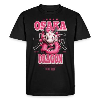 Dragon d’Osaka - T-shirt Premium bio Homme - noir - Devant - Nico (187cm)