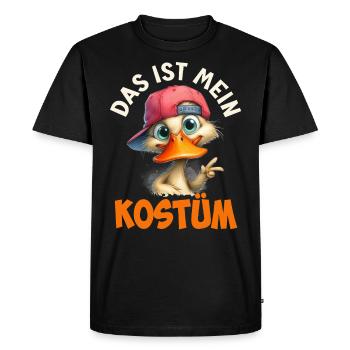 Faschings Enten DAS IST MEIN KOSTÜM Lustiges - Männer Premium Bio T-Shirt - Schwarz - Vorne - Nico (187cm)