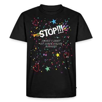 Carnaval de Cologne Carnaval Confettis Costume - T-shirt Premium bio Homme - noir - Devant - Nico (187cm)