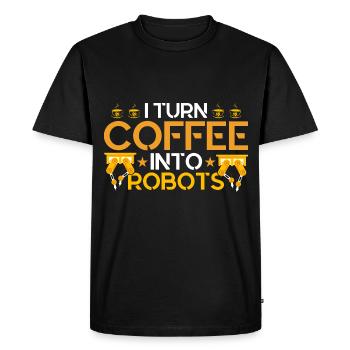 Engineer Teacher Robotics Technology Gift - Men's Premium Organic T-Shirt - black - Front - Nico (187cm)
