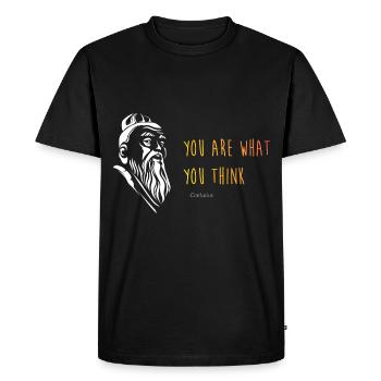Confucianism Confucius Proverbs - Men's Premium Organic T-Shirt - black - Front - Nico (187cm)