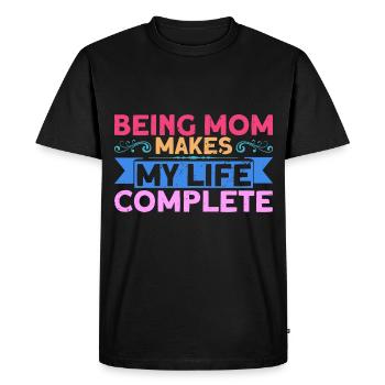 Cadeau de grand-mère Mère Maman - T-shirt Premium bio Homme - noir - Devant - Nico (187cm)
