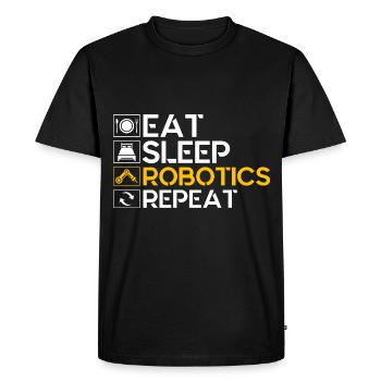 Robotics Robotics Engineer Robot Gift - Men's Premium Organic T-Shirt - black - Front - Nico (187cm)