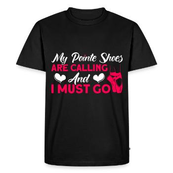 Ballet Filles Ballet Danse Ballet Danse - T-shirt Premium bio Homme - noir - Devant - Nico (187cm)