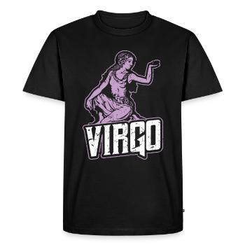 Signe du zodiaque signe du zodiaque astrologie de la vierge - T-shirt Premium bio Homme - noir - Devant - Nico (187cm)