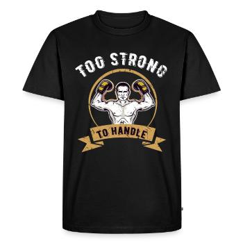 Boxe sport sparring hobby boxe gant sac de boxe - T-shirt Premium bio Homme - noir - Devant - Nico (187cm)