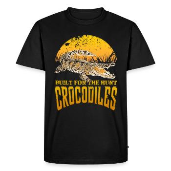 crocodile - T-shirt Premium bio Homme - noir - Devant - Nico (187cm)