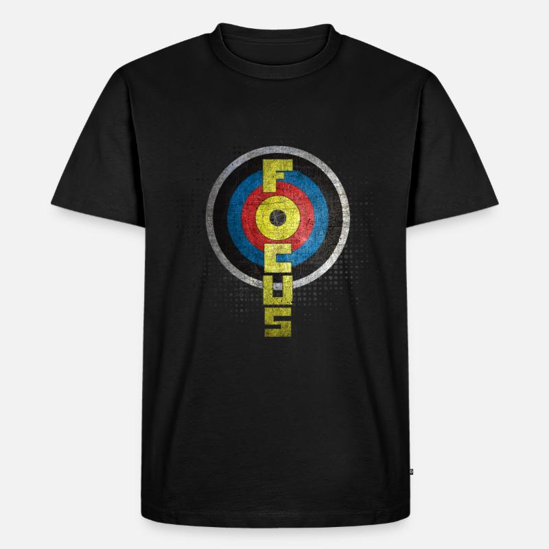 Bogenschießen - Männer Premium Bio T-Shirt - Schwarz