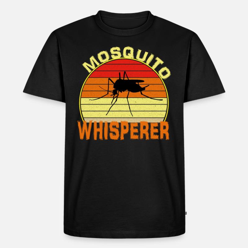 Moskito-Flüsterer - Männer Premium Bio T-Shirt - Schwarz