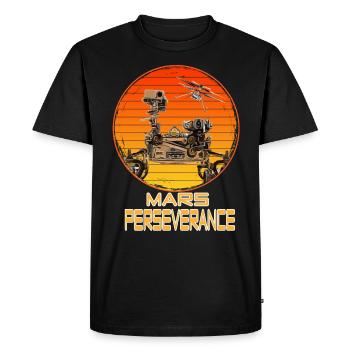 Mars Perseverance Rover Mars Mission - Men's Premium Organic T-Shirt - black - Front - Nico (187cm)