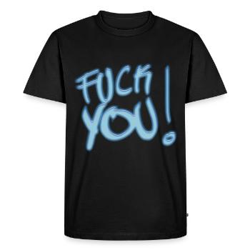 Fuck you - T-shirt Premium bio Homme - noir - Devant - Nico (187cm)