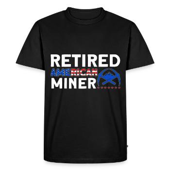 Mineurs Mines souterraines Exploitation minière souterraine - T-shirt Premium bio Homme - noir - Devant - Nico (187cm)