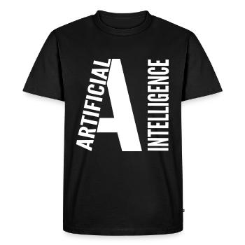 Intelligence artificielle - T-shirt Premium bio Homme - noir - Devant - Nico (187cm)