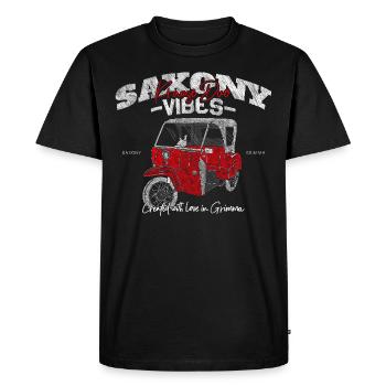 Saxe Vibes - Grimma Vibes - Krause Duo Kult - T-shirt Premium bio Homme - noir - Devant - Nico (187cm)