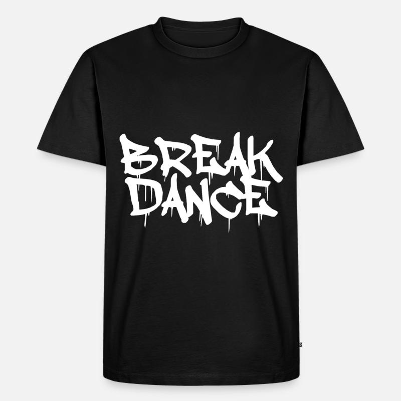 Breakdance Graffiti Geschenk Breakdancer 80er - Männer Premium Bio T-Shirt - Schwarz