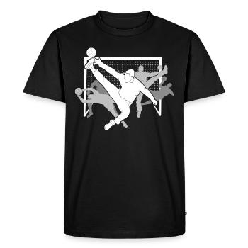 Joueur de handball joueur de handball handball - T-shirt Premium bio Homme - noir - Devant - Nico (187cm)
