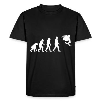 Skateboarding Skate Skater Evolution Skateboard - Men's Premium Organic T-Shirt - black - Front - Nico (187cm)