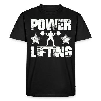 Power Lifting Kraftsport Idée cadeau - T-shirt Premium bio Homme - noir - Devant - Nico (187cm)