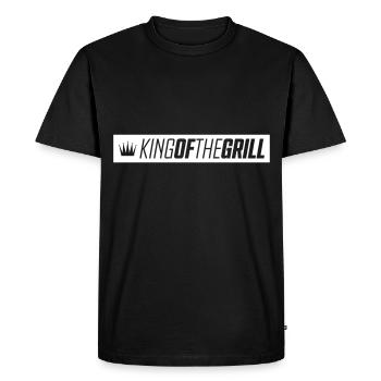 grill of the king - Men's Premium Organic T-Shirt - black - Front - Nico (187cm)