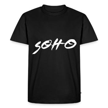 Design Soho en blanc - T-shirt Premium bio Homme - noir - Devant - Nico (187cm)