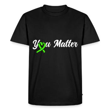 Mental Health Awareness Mental Health - Men's Premium Organic T-Shirt - black - Front - Nico (187cm)