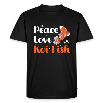 Koi Fish Japonais - T-shirt Premium bio Homme - noir - Devant - Nico (187cm)