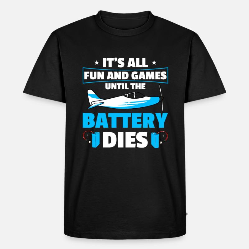 RC-Flugzeug RC-Flugzeug - Männer Premium Bio T-Shirt - Schwarz