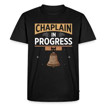 Chaplain Parish Priest - Men's Premium Organic T-Shirt - black - Front - Nico (187cm)