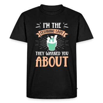 Week of Appreciation for Housekeeping - Men's Premium Organic T-Shirt - black - Front - Nico (187cm)