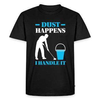 Week of Appreciation for Housekeeping - Men's Premium Organic T-Shirt - black - Front - Nico (187cm)