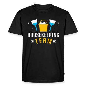 Week of Appreciation for Housekeeping - Men's Premium Organic T-Shirt - black - Front - Nico (187cm)