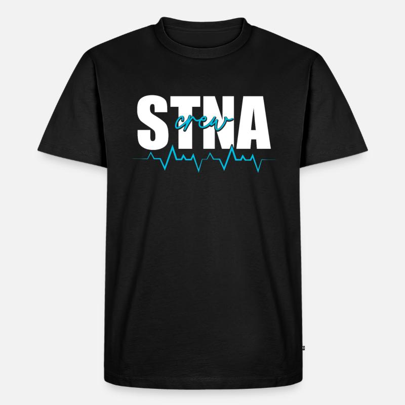 STNA Staatlich geprüfte Pflegeassistentin - Männer Premium Bio T-Shirt - Schwarz