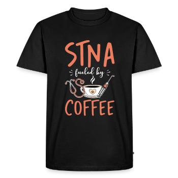 STNA Certified Nursing Assistant - Men's Premium Organic T-Shirt - black - Front - Nico (187cm)