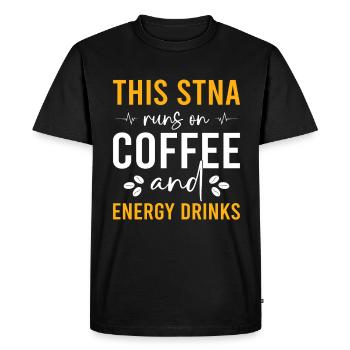 STNA Certified Nursing Assistant - Men's Premium Organic T-Shirt - black - Front - Nico (187cm)