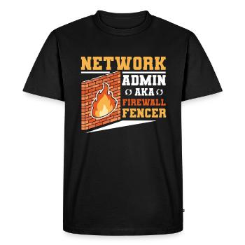 Network Administrator System Administrator Network - Men's Premium Organic T-Shirt - black - Front - Nico (187cm)