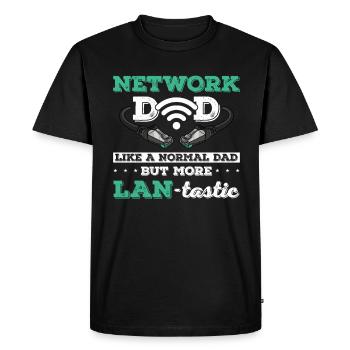 Network Administrator System Administrator Network - Men's Premium Organic T-Shirt - black - Front - Nico (187cm)