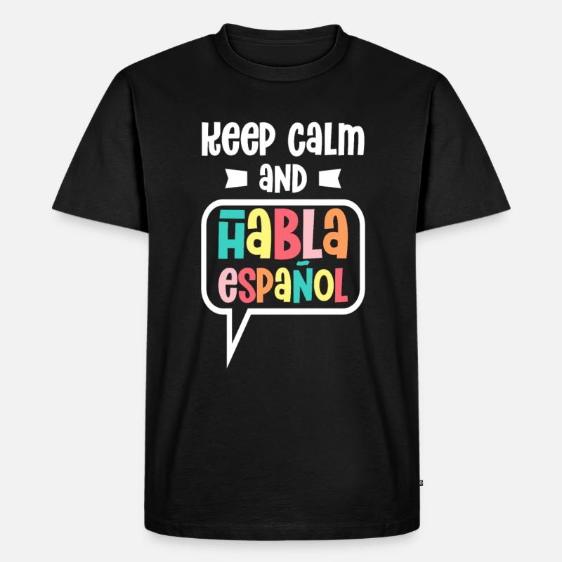 Spanischlehrerin Maestra Bilinguale Lehrerin - Männer Premium Bio T-Shirt - Schwarz