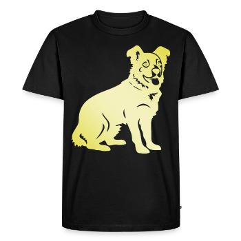 Silhouette de chien corgi - T-shirt Premium bio Homme - noir - Devant - Nico (187cm)