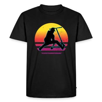 Stunt Scooter Trittroller - Men's Premium Organic T-Shirt - black - Front - Nico (187cm)