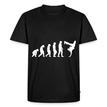 Cadeau Breakdance Evolution Hip Hop des années 80 de B-Boy - T-shirt Premium bio Homme - noir - Devant - Nico (187cm)
